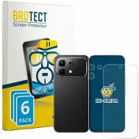 BROTECT - Screenprotector voor Infinix Note 60 (Voor+Camera) - Folie Beschermfolie transparant 6 Stuks