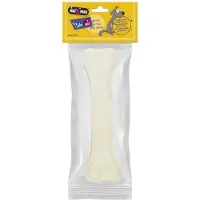 Hobby HauMiau - Kość voor Honden - Wit Bot - Rundleer - 16,5 cm