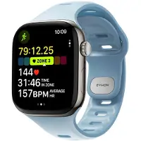 Nomad Tempo Watchband 40-42 mm – Duurzaam FKM-rubber – Waterdicht voor dagelijks gebruik en workouts – Veilige pin-en-tuck sluiting - Blauw