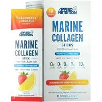 Applied Nutrition Marine Collagen Sticks - 10x 12g - Strawberry Lemonade