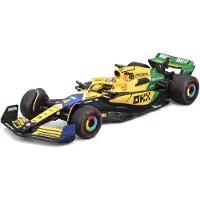 Bburago McLaren Mcl 38 - Modelauto - Schaal 1:43 - Geel/Groen/Blauw