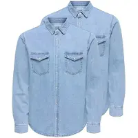 Only & Sons Overhemd 'Bane' lichtblauw
