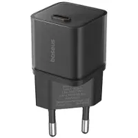 Baseus GaN5S USB-C Snellader | 20W Power Delivery Adapter | Telefoon Oplader | Fast en Quick Charge | Geschikt voor o.a iPhone 14 / 15 | Zwart