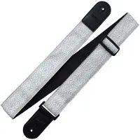 Richter Retro White/Grey Jacquard Gitaarband - 1956