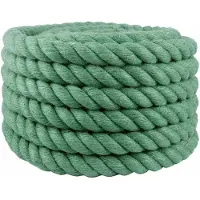 vidaXL Jute Touw 60 mm Groen 100% Tossa jute