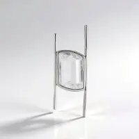 Cavill - Witte Kwarts Hanger - 925 Sterling Zilver - 6.13 ct Fancy Trapgeslepen Kwarts - Modern Elegant Design - Edelsteen Sieraad uit Brazilië