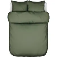 Marc O'Polo Dekbedovertrek Senja Dark Green Ivy Katoen-200 x 200 / 220 cm | 2-Persoons