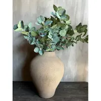 Still | vaas| conische vaas| aardewerk vaas| kleur LATTE} H45XD35 CM