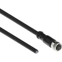 ACT SC3110 Industriële Sensorkabel | M8A 4-Polig Female naar Open End | Ultraflex Xtreme TPE kabel | Afgeschermd | IP67 | Zwart | 1,5 meter