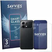 Savvies 3 Stuks Screenprotector - geschikt voor Infinix Note 60 (Voor+Camera) - beschermfolie glas transparant