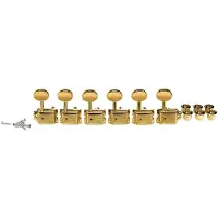 Boston 62-GL Stemmechanieken voor gitaar, goud, 6x links, vintage style, metalen knoppen