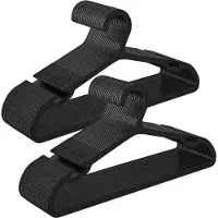 Songmics - Kledinghangers - Kledinghangers van Kunststof - Set van 50 - Brede Schouderinkepingen - Ruimtebesparend