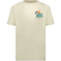 Cars T-shirt met backprint beige Jongens Katoen Ronde hals Backprint - maat 152