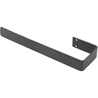 LuxeBath Handdoekhouder 38 cm, handdoekstang voor badkamer en keuken, stalen badhanddoekhouder, antraciet, eenvoudige wandmontage