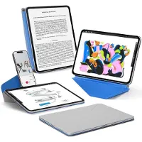 MOFT Hoes Geschikt voor iPad Pro 12.9 (2022/2021/2020/2018) - Dynamic Folio Book Case - Magnetische Beschermhoes met Standaard - 20+ Kijkhoeken - MOVAS Vegan Leer - Sleep/Wake - Grijs