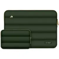 TechProtection Puffy MacBook 15 / 16 Inch Sleeve Groen