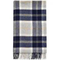 Bronte by moon Plaid Tartan Bannockbane Silver - Merino Lamswol - 140x185 - Bronte by Moon Scotland