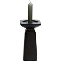 Vase the World Kandelaar Calama | Medium | Zwart | L10 x H10 x H18 cm