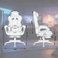 HAUSS SPOLE Bureaustoel Voor Gaming En Werk - Verstelbare Rugleuning En Voetsteun - Ergonomisch - Kunstleer - Zwart En Rood