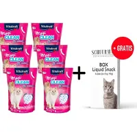Vitakraft Magic Clean Lavendel - Kattenbakvulling - 6 x 5 l + Gratis Schuurman Liquid Snacks