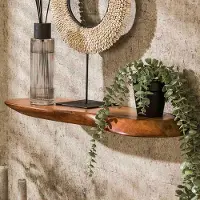 Emob Wandplank Oranja 60 Cm-massief Acacia - Zijlstra - Wandrek - Bruin - Hout