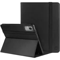 Rosso Element Hoes Geschikt voor Lenovo Tab M11 | Book Case | Volledige bescherming | Elastische band | Sleep/Wake functie | Met Penhouder | Verstelbare standaard | Zwart