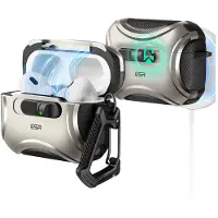 ESR Cyber FlickLock HaloLock Beschermhoes voor oplaadcase Geschikt voor (koptelefoon): In Ear koptelefoon Titaan