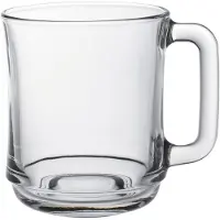Duralex LYS Serie - Transparante Gehard Glazen Mok - 250 ml - Set van 6 - Impact- en Schokbestendig