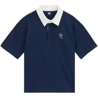We fashion Shirt 'Jongens' donkerblauw / wit