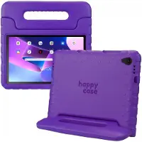 HappyCase Kinder Tablethoes Geschikt voor Lenovo Tab M10 Plus/FHD Plus | Kindvriendelijke Hoes | Beschemhoes | Kinderhoes | met Handvat en Standaard | Paars