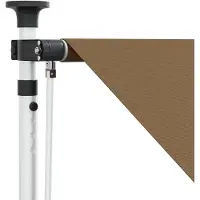 vidaXL Handmatig uitschuifbare luifel Beige 150 cm
