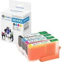G&G Inktcartridge Compatibel Zwart, Cyaan, Magenta, Geel NP2-H-0684EXLBK/364XLCMY GP-H364XLBKCMY-4P