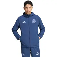 Adidas Ajax Tiro Travel Trainingsjack 2026-2027 Donkerblauw Lichtblauw