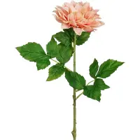 Mica Decorations Kunstbloem Dahlia Artistic - H74 cm - oranje/roze - kunststof - stelen kunstbloemen - boeket - bloemetjes