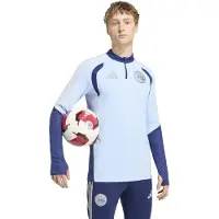 Adidas Ajax Trainingstrui 1/4-Zip 2026-2027 Lichtblauw Donkerblauw