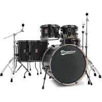 Premier Artist 22" 6pc Classic Rock Drum Kit Matte Black