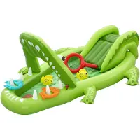 Bestway Later Gator Kids Inflatable Water Play Center and Pool 2.34 m x 1.63 m x 87 cm