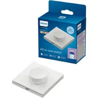 Philips Smart Lighting - Draaischakelaar - Dimmen - Bedien je Slimme Verlichting Eenvoudig Zonder App - Oplaadbare batterij - Wit