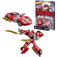 Transformers -speelgoed Hot Wheels(R) x Red Twin Mill-actiefiguur van 12,5 cm, vanaf 8 jaar