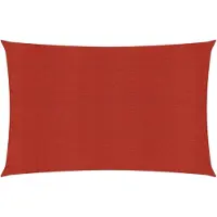 vidaXL Zonnezeil 160 g/m² 5x7 m HDPE rood