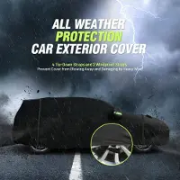 Unyqoos Waterdichte en autohoes met ritssluiting voor hatchbacks