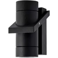 Artdelight Wandlamp Double 16 x 8,5 cm zwart