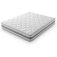 HAUSS SPOLE Pocketveringmatras 160x200 cm - 7 Zones Met Koudschuim - H4 Stevig - Ademend En Allergievriendelijk - Wit