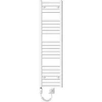 LuxeBath Badkamerradiator Elektrisch met verwarmingselement 900W 300x1400 mm Wit recht met zijaansluiting