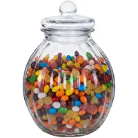 Alessandro luxe voorraadpot - snoeppot - glas - met deksel - 6 liter - koekjes - snoepjes - 22 x 31 cm