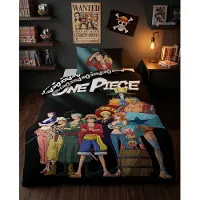 Aymax Dekbedovertrek One Piece 140x200cm + Kussensloop 65x65cm – Strohoedencrew – Polykatoen – Officiële Licentie