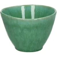 Pomax Treille mini kom steengoed Ø 10 x H 7 cm - groen
