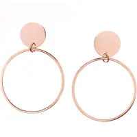 Hey Happiness Oorbellen 'Kreis' rose-goud