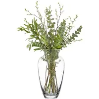 Alessandro bloemenvaas Cleopatra - transparant glas - H30 cm - Decoratief en stijlvol - steelbloemen en siertakken