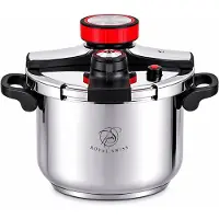 ROYAL SWISS snelkookpan 8Liter – Pressure Cooker RVS – slowcooker inductie